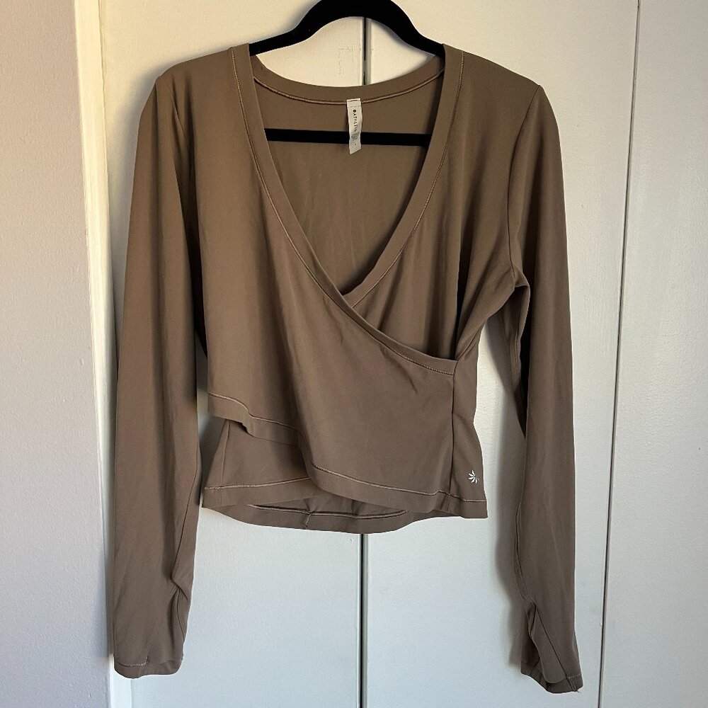 Athleta Wrap Long Sleeve Top